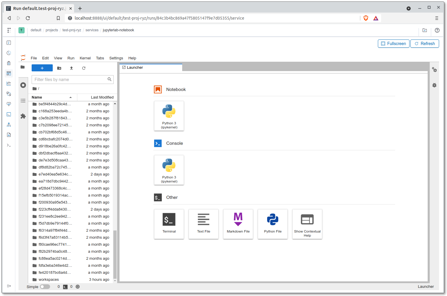 Polyaxon v1- JupyterLab Service Interface