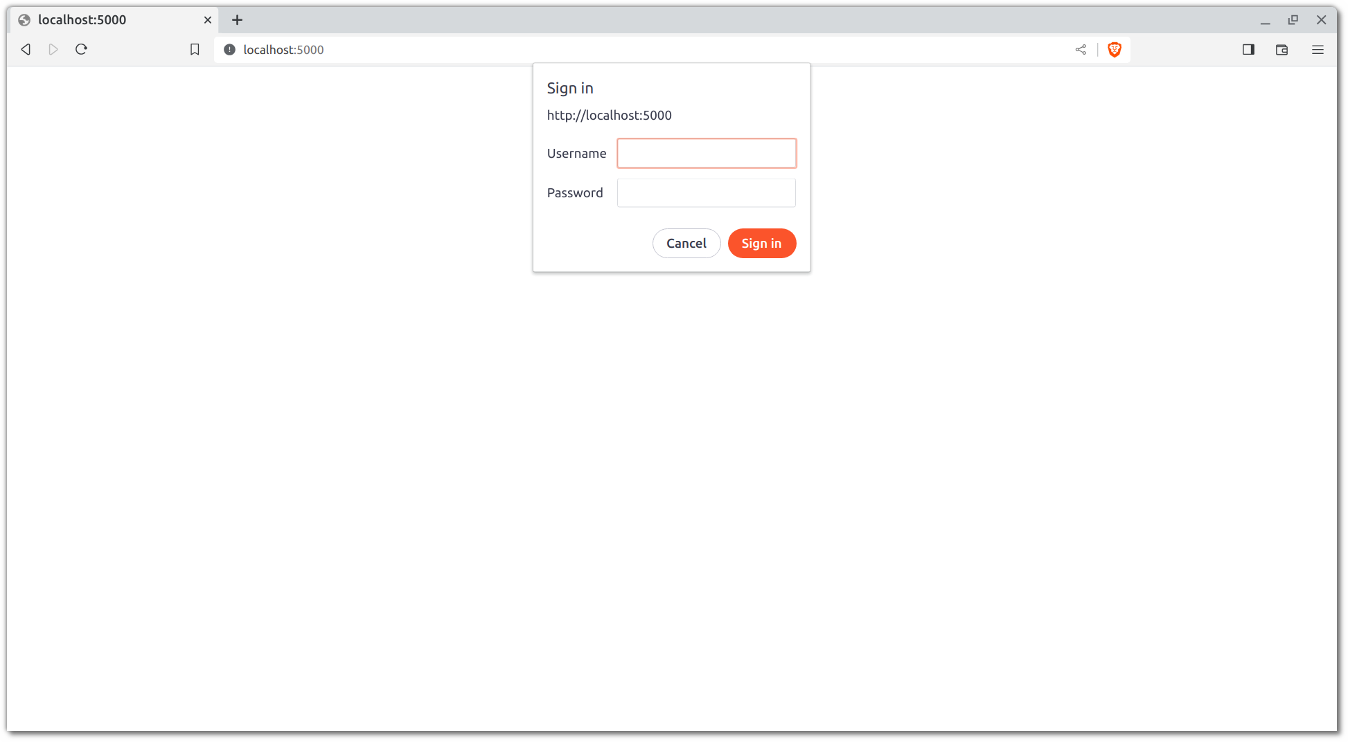 MLflow Tracking Server - Login Page